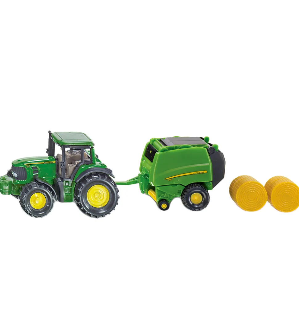 Siku Traktor - JD Traktor m. Round Baler