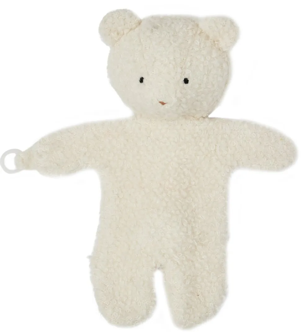 Smallstuff Nussebamse - Uld - 29 cm - Off White