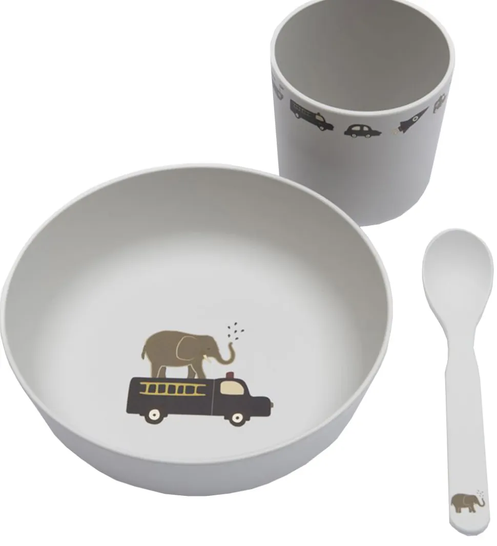 Smallstuff Spisesæt - 3 Dele - Engine