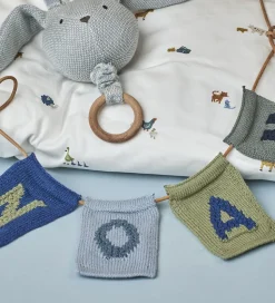 Smallstuff Strikket Bogstav - O - Blå Alfabet