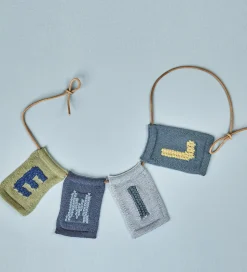 Smallstuff Strikket Bogstav - M - Blå Alfabet