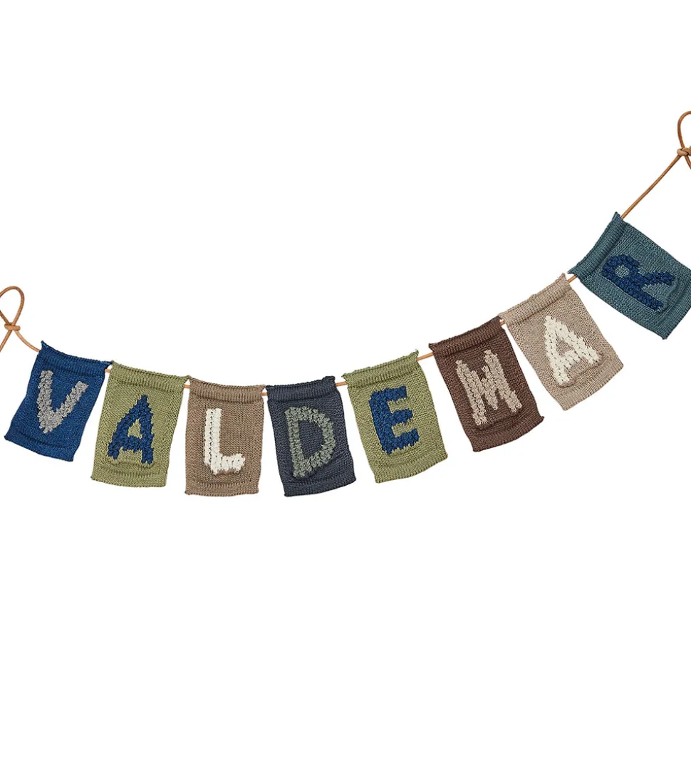 Smallstuff Strikket Bogstav - D - Blå Alfabet