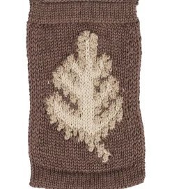 Smallstuff Strikket Flag - Blad - Natur Motiv