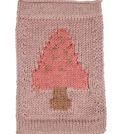 Smallstuff Strikket Flag - Svamp - Rosa Motiv