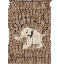 Smallstuff Strikket Flag - Elefant - Natur Motiv