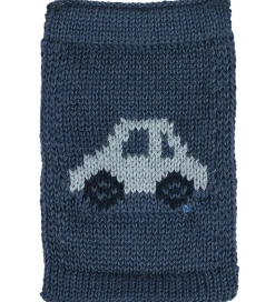 Smallstuff Strikket Flag - Bil - Blå Motiv