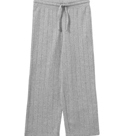 Sofie Schnoor Bukser - LovaSK - Gråmeleret m. Hulmønster