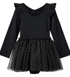 Sofie Schnoor Gymnastikdragt - Tyl - Sort m. Prikker