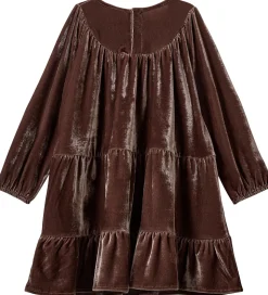 Sofie Schnoor Kjole - Velour - SelineSB - Brun