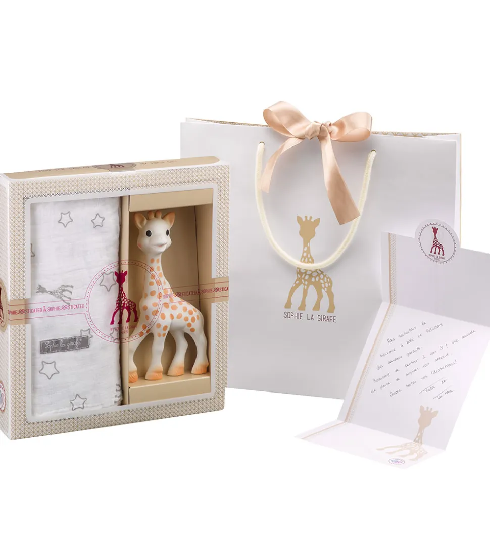 Sophie la Girafe Gaveæske - Bidering/Stofble