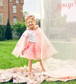 Souza Udklædning - Fe-kappe - Lilyanne - Rosa/Sommerfugle