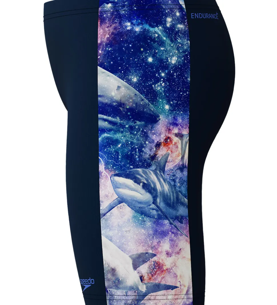 Speedo Badebukser - Digital Panel Jammer - Navy m. Hajer