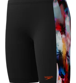 Speedo Badebukser - Digital Panel Jammer - Sort m. Print