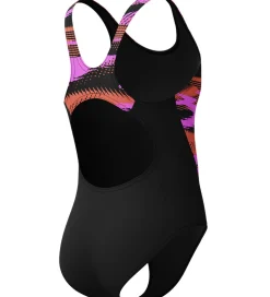 Speedo Badedragt - HyperBoom Splice Muscleback - Sort m. Lilla