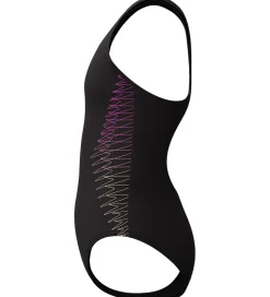 Speedo Badedragt - Placement Muscleback - Sort/Fersken