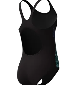Speedo Badedragt - Placemement Muscleback - Sort m. Blå