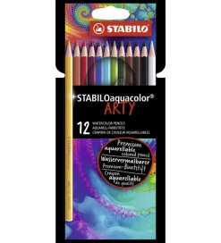 Stabilo Farveblyanter - Aquacolor Arty - 12 stk. - Multifarvet