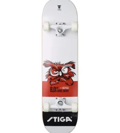 Stiga Skateboard - 8.0 - Hvid m. Ugle