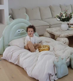 SunnyLife Børneseng - Oppustelig - Monster - Sage