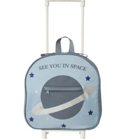 That's Mine Rejsekuffert - Tris - Blå m. Glitter Space