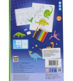 Tiger Tribe Tegnesæt - Lær At Tegne - Dinosaurs