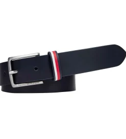 Tommy Hilfiger Bælte - Leather - Space Blue