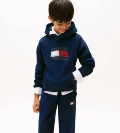 Tommy Hilfiger Hættetrøje - Flag - Dark Night Navy