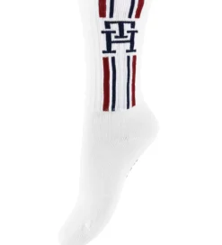 Tommy Hilfiger Strømper - 3-pak - Hvid/Navy m. Striber