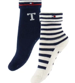 Tommy Hilfiger Strømper - 2-pak - Tommy Original/Hvid