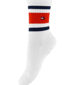 Tommy Hilfiger Strømper - 2-pak - Navy/Hvid m. Logostriber