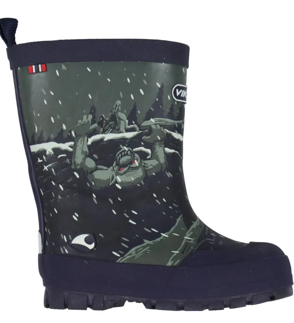Viking Termostøvler - Jolly Thermo Print - Navy/Dark Grey