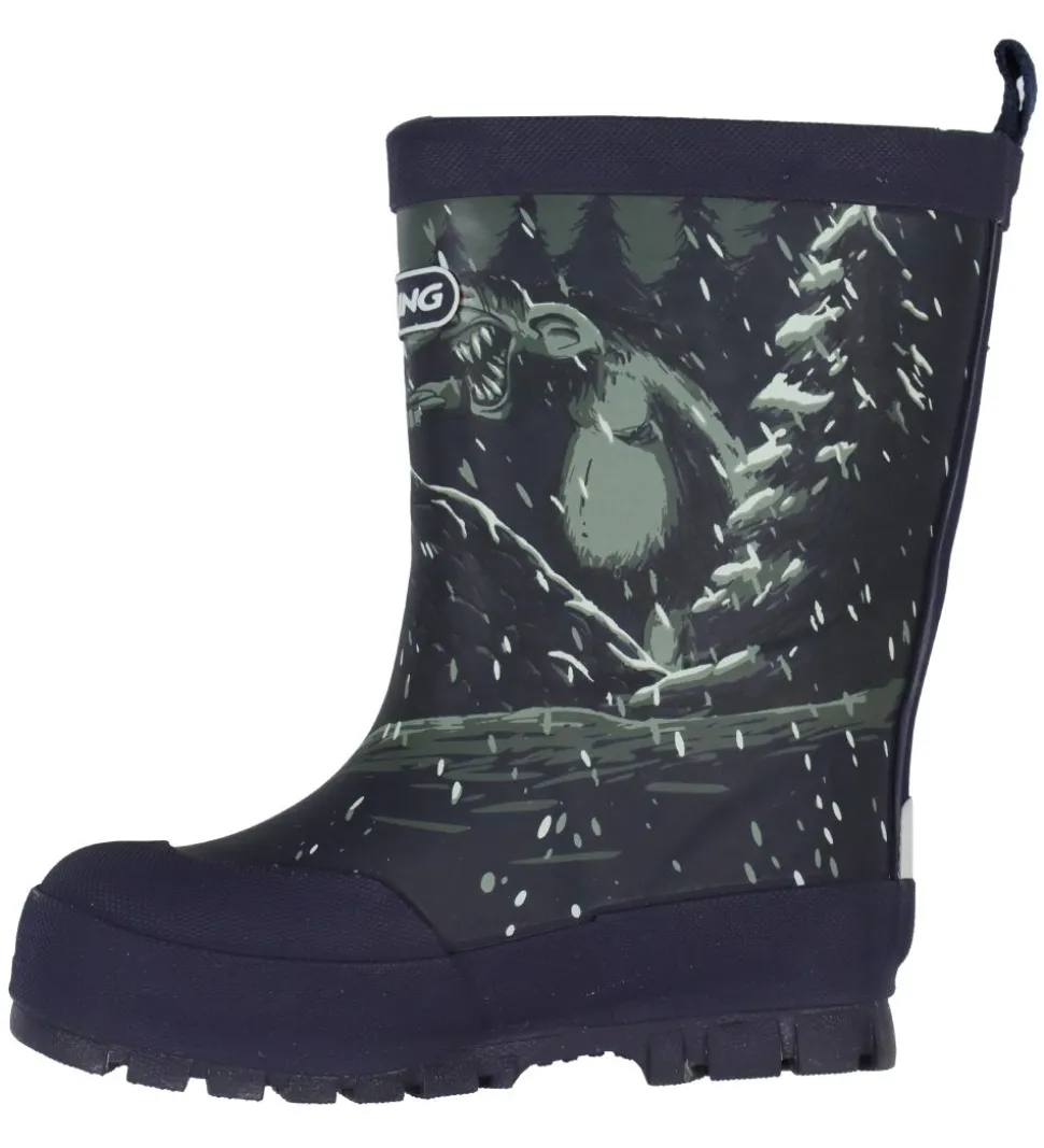 Viking Termostøvler - Jolly Thermo Print - Navy/Dark Grey