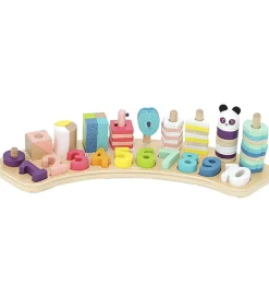 Vilac Stablelegetøj - Træ - Lær Tal og Former