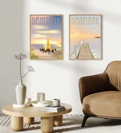 Vissevasse Plakat - 50x70 cm - Danmark - Sankt Hans