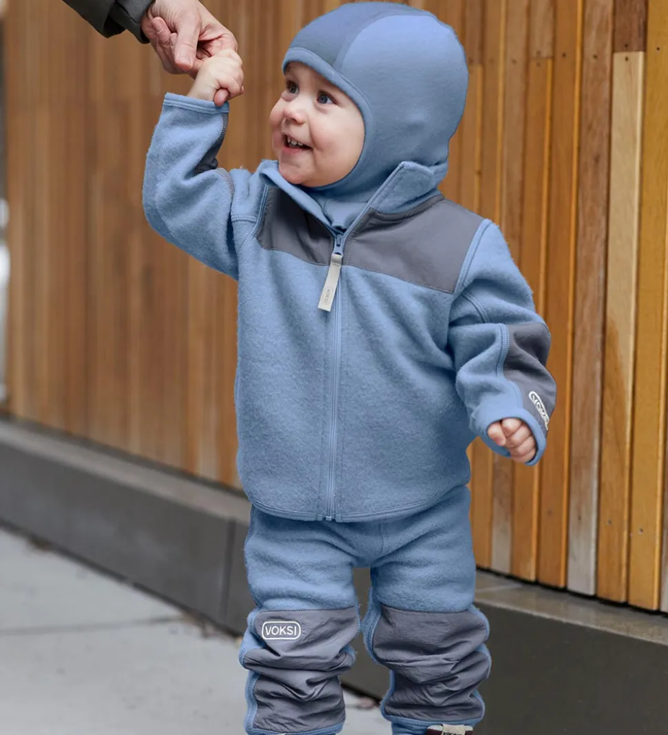 Voksi Fleecejakke - Uld - Blue Bell