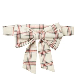 Wheat Bælte m. Sløjfe - Sonja - Eggshell Check