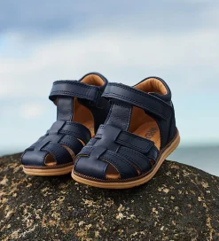 Wheat Sandaler - Sky - Navy Stripe