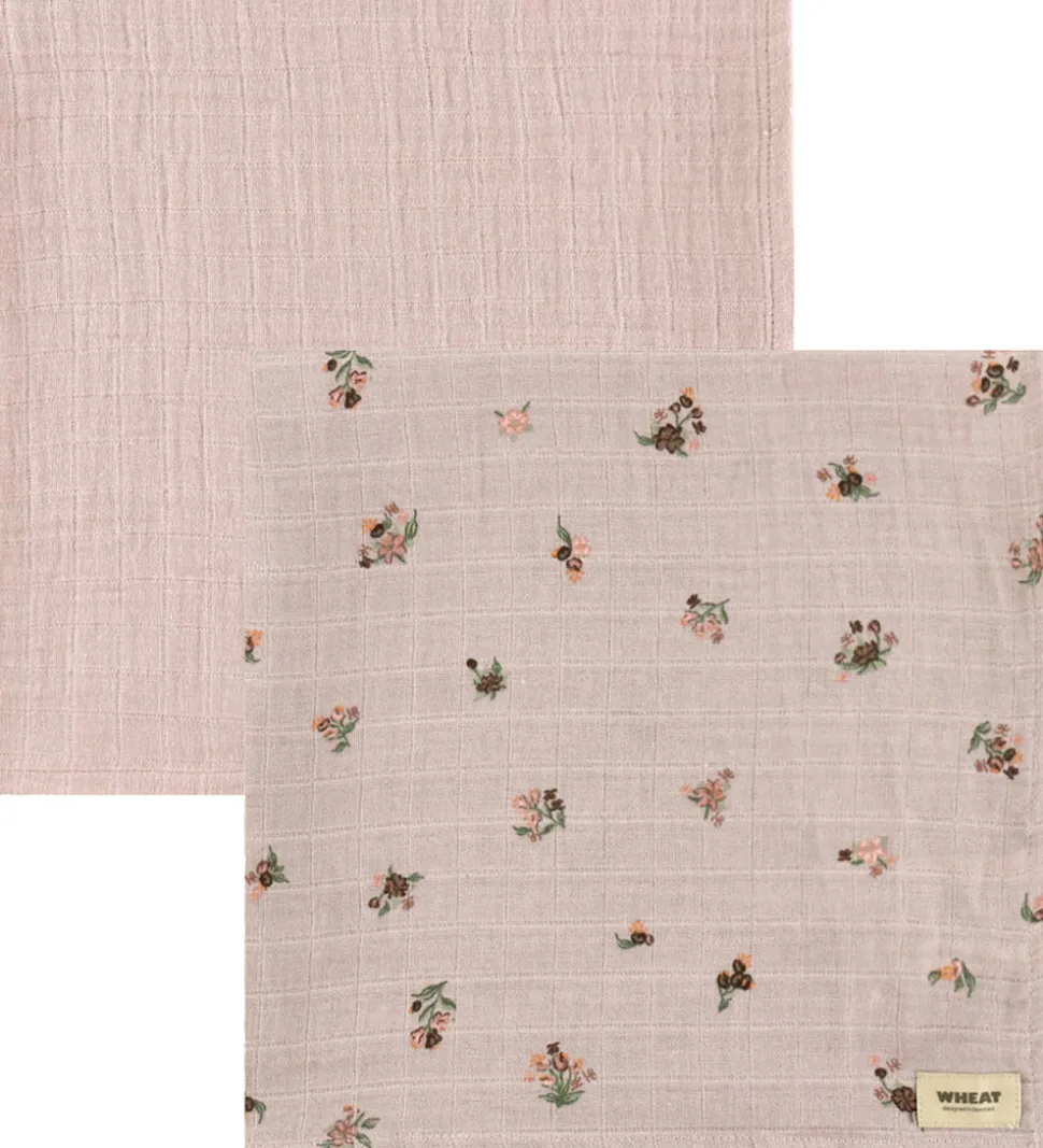 Wheat Stofbleer - 2-Pak - 65x65 cm - Muslin Kaja - Soft Lilac