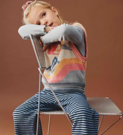 Wheat Vest - Strik - Maria - Beige/Multi